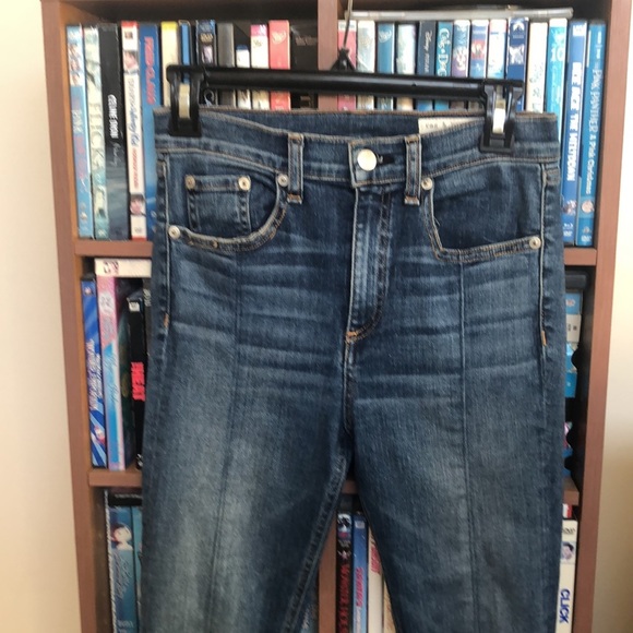 Rag & Bone Yuki Bond Bar Split Hem Skinny Jean Sz 26 - Picture 2 of 10